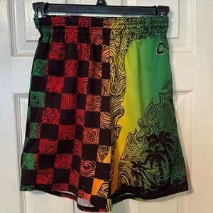 Boys lacrosse Rasta crazy shorts.  Great condition …